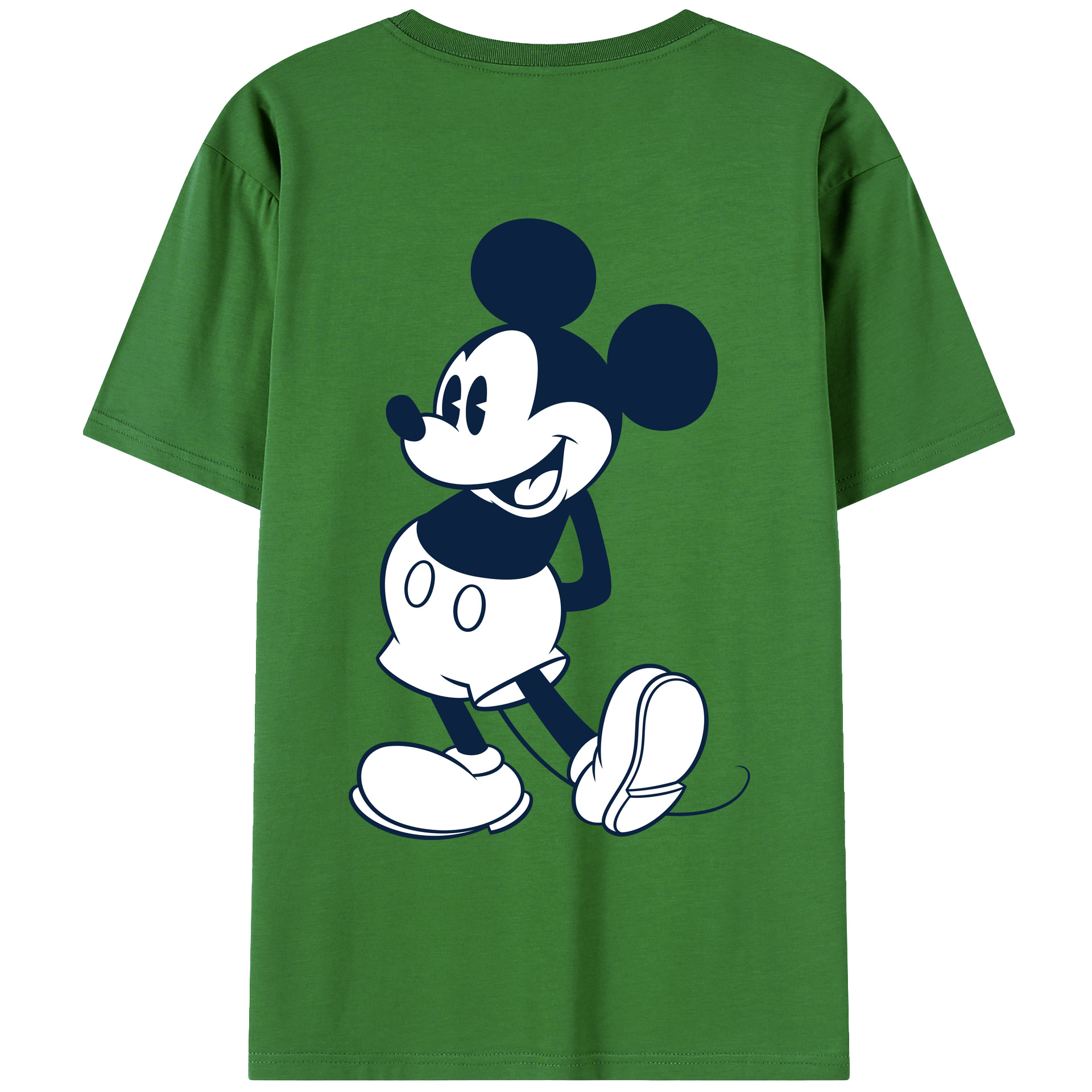 （画像用） ミッキーマウス Mickey Mouse レディース半袖Tシャツ(バックプリント)